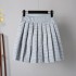 Plus Size Women Autumn Suit Retro Chinese Element Tassel Embroidered Sweatshirt All match Pleated Skirt Two piece Suit
