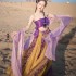 Chinese Purple Hanfu Female Performance Show Silk Stage Cosplay Costumes Traditional Embroidery Dresses Suit