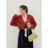 Song Dynasty Aircraft Sleeve Skirt Daily Hanfu Dresses For Women Polka Dot Design Sweet Improved Hanfu Costume