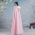 Pink Hanfu Cloak Women Vintage Warm Chic Embroidery Hooded Cape Coat Oriental Ancient Autumn Winter Cosplay Princess Overcoat