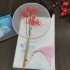 Chinese Long Handle Embroidery Photo Group Fan Ancient Palace Decoration Fan Hanfu Female Summer Art Dance Fan