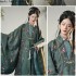 Original Spring Ming Embroidered Flower Bird Cloak Embroidered Pleated Skirt Han Dynasty Purple Hanfu Women Costumes