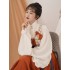 Hanfu Dresses Ming Dynasty Square Collar Half Sleeves Main Waist Female Winter Horse Face Skirt daily Improved Clothes