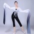 Multicolor Chinese Hanfu Water Sleeves Yangko Dance Practice Tops Female Chinese Classical Beijing Opera Tibetan Dance Costume