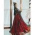Chinese Traditional Dresses Black Top Skirt Set Red Robe Set Fairy Bronzing Costumes Women Hanfu Dancewear Ancient Performance