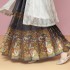 Original Traditional Chinese Hanfu Ming Dynasty Horse Skirt Women Satin Embroidery Novelty Stage Performance Costumes