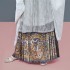 Original Traditional Chinese Hanfu Ming Dynasty Horse Skirt Women Satin Embroidery Novelty Stage Performance Costumes