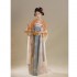 Chinese Ancient Classic Dance Gown Zither Performance Dresses Women Elegant Fairy Print Hanfu Dresses Cosplay Clothes
