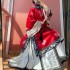 Qing Dynasty Imitation Antique Clothes Restored Hanfu Heavy Industry Stand Collar Embroidered Big Sleeves Robe
