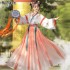 Hanfu Costumes Women Folk Dance Clothing Oriental Han Dyansty Cosplay Dresses Fairy Stage Dancewear Ancient Oriental Princess Dress