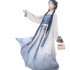 Summer Improved Chiffon Print Dresses Women Chinese Traditional Hanfu Dresses 3PCS Song Dynasty Princess Performance Clothing