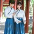 Chinese Traditional Dragon Embroidered Hanfu Suit Men Women National Loose Big Sleeve Robe Blue Couple Dress