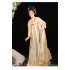 Chinese Red Green Hanfu Cosplay Costumes Dresses for Women Stage Wear Folk Dance Robe Hanfu Dress
