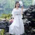 Very Fairy Ancient Hanfu Dresses Summer Improved Chinese Elements Embroidered Elegant Dresses Waist Skirt
