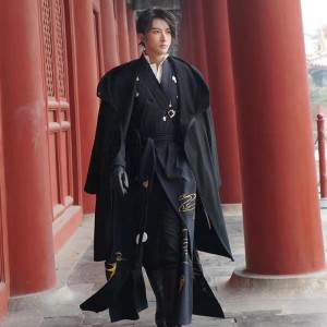 Men Women Hanfu Chinese Tang Suit Gown Robes Samurai Cosplay Costumes Retro Oriental Clothing Set Tops Coat Pants
