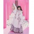 ShiSanYu Women Hanfu Dresses Stand Collar Exquisite Embroidered Long Robe Rabbit Pearl Cloud Shoulder Purple HorseFace Skirt Set