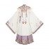 ShiSanYu Women Hanfu Dresses Stand Collar Exquisite Embroidered Long Robe Rabbit Pearl Cloud Shoulder Purple HorseFace Skirt Set