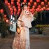 Original Ming Dynasty Flower Hanfu Dresses Elegant Stand Collar Big Sleeve Top Horse Face Skirt 4m