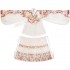 Original Ming Dynasty Flower Hanfu Dresses Elegant Stand Collar Big Sleeve Top Horse Face Skirt 4m