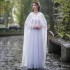 Ancient Chinese Sunscreen Clothing Women Fairy Female Coat Shawl Ancient Costumes Improved Hanfu Cloak Hooded Jacket White Party