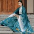 Gradient Green Elk Embroidery Women Hanfu Clothes Traditional Hanfu Set Chinese Dresses Carnival Cos Costume