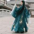 Gradient Green Elk Embroidery Women Hanfu Clothes Traditional Hanfu Set Chinese Dresses Carnival Cos Costume