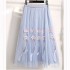 Chinese Traditional Improved Hanfu Embroidery Blouse Flower Skirt Suit Autumn Winter Spring Retro Student Clothing