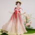 Chinese Element Print Suit Spring Summer Year Costumes Party Women Original Hanfu Dail