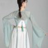 Chiffon Top Hanfu Costumes National Female Chinese Classical Dance Costumes Elegant Practice Sexy Tops Performance Clothes
