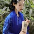 Royal Blue Hanfu Elegant Embroidery Ancient Costumes Chinese Women Lace Cardigan Lapel Collar Dresses Party Prom Dance