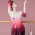V Neck Modern Dance Long Sleeve Classical Dancewear National Tops Hanfu Blouse Loose Hem Yoga Practice Clothing Adults
