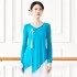 Women Classical Dance Costumes Chinese National Female Hanfu Folk Ballet Practice Clothes Yoga Sportswear Tops