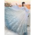 Sequins Gradient Shimmering Hanfu Dresses Traditional Ancient Chinese Dresses Han Dynasty Princess Folk Dance Fairy Festival Outfit