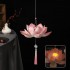 Chinese luminous lotus tassel lantern traditional dance ornaments vintage festival cosplay photography accessories