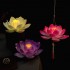 Chinese luminous lotus tassel lantern traditional dance ornaments vintage festival cosplay photography accessories
