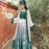 Women Hanfu Song Dynasty Loose Retro Dresses Cardigan Flower Bird Print Pleated Skirt Camisole Suit Wei Jin Dynasty Clothing
