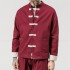 Men Chinese Hanfu Tops Pants Traditional Ethnic Kung Fu Jackets Trousers Cotton Linen T-shirt Fashion Clothing