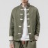 Men Chinese Hanfu Tops Pants Traditional Ethnic Kung Fu Jackets Trousers Cotton Linen T-shirt Fashion Clothing