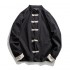 Men Chinese Hanfu Tops Pants Traditional Ethnic Kung Fu Jackets Trousers Cotton Linen T-shirt Fashion Clothing