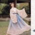 Elegant Women Hanfu Female Big Sleeve Kimono Big Sleeve Tops Skirt Suits Chinese Cosplay Outfit Flower Embroidery Party