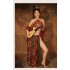 Red Hanfu Suit Sexy Sleepwear Cosplay Costumes Chinese Ancient Classic Bride Outfit Cute Anime See Through Erotic Wedding Set