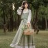 Women Dresses Suit Improved Hanfu Suit Skirt Chinese Daily Three-piece Set Chinese Traditional Culture Hanfu