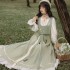 Women Dresses Suit Improved Hanfu Suit Skirt Chinese Daily Three-piece Set Chinese Traditional Culture Hanfu