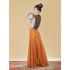 Tang made Beizi Restored Hanfu Dresses Women Xia Tang Round Neck Waist length Eight broken Long Skirt
