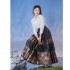 Suyuhuashang Ming Dynasty Weaving Imitation Flower Hanfu Gold Horse Face Skirt Women Costumes Ancient Princess Fairy Cosplay