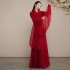 Original Dance Hanfu Women Ancient Costumes elegant Chinese Skirt Dance Costumes Red Song Dynasty