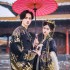 Hanfu Couples Bronzing Chinese Ancient Vintage Hanfu Shoot Adult Carnival Cosplay Costumes Hanfu Outfit For Men Women
