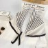 Stripe Imitation silk Scarf Women spring summer Sweet silk scarf fashion print decorative square
