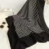Stripe Imitation silk Scarf Women spring summer Sweet silk scarf fashion print decorative square