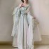 Hanfu Women Chinese Traditional Embroidery Stage Dance Dresses Female Fairy Summer Green White Cosplay Costumes Gift